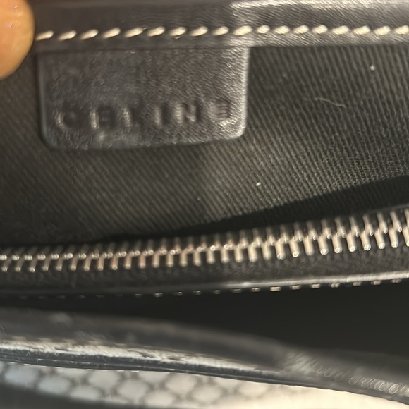 Céline Vintage Macadam Shoulder Bag Black - Picture 11 of 14